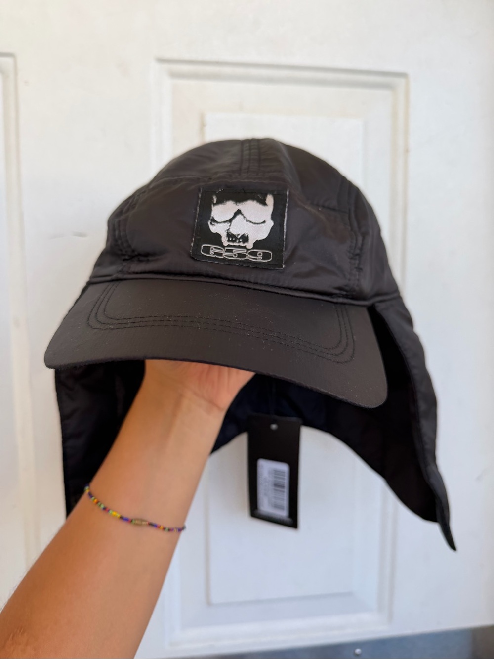 G59 Cold Weather Cap winter hat with ear flaps and logo patch